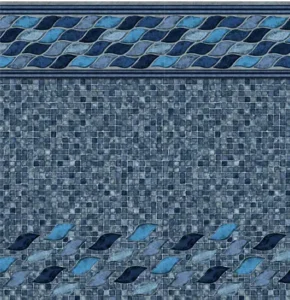Mondrian Mosaic pool liner pattern